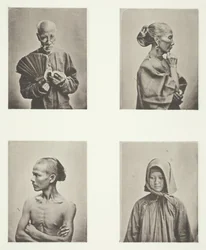 4つの頭、労働者階級のタイプ、c。 1868年。