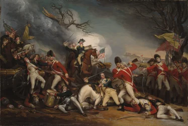 1777年1月3日、プリンストンの戦いでのマーサー将軍の死