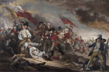 1775年6月17日、バンカーヒルの戦いでのウォーレン将軍の死。 1786