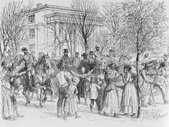1839年にSEブラウンによって彫刻されたジョンワーナーバーバーによる「マサチューセッツの歴史的コレクション」のマサチューセッツ州トーントンの中央部