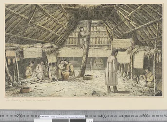 F.34 「オナラシカの家の中」 1773-84年頃 （水彩画
