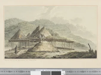 F.42 カムチャッカの夏と冬の住処, c.1783-84 （水彩画