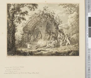 F.43 小屋の中の原住民たち 1783-84年頃 （水彩画