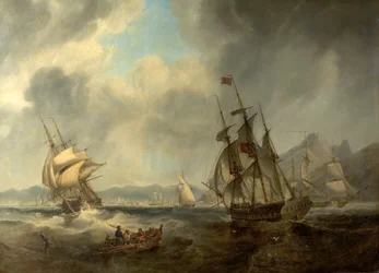 地中海の情景、1842