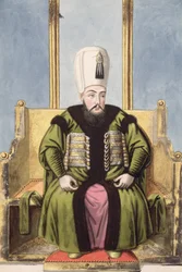 アフメド1世（1590-1617）スルタン在位1603-17年、『トルコ皇帝肖像画集』より