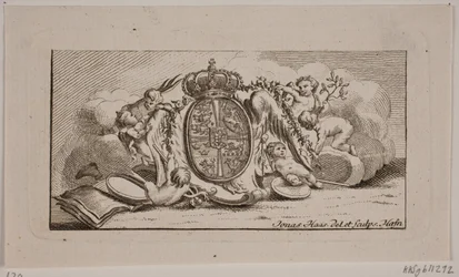 王家の腕を持つビネット