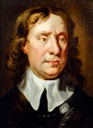 オリバー・クロムウェルの肖像（キャンバスに油彩）