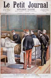 1894年に軍事装飾を施したフランスの戦争大臣