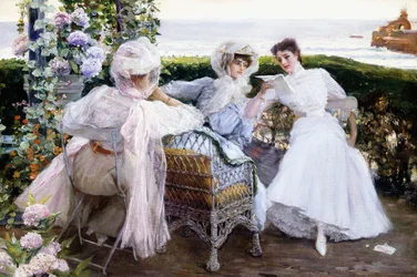 手紙、c.1903-1910（キャンバスに油彩）