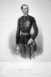 フランツ・ヨーゼフ1世 1860年 リトグラフ 01