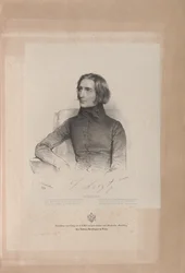 フランツ・リストの肖像 1811-1886, 1838.