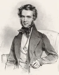 ヴァイオリン奏者で作曲家のカロル・リピスキの肖像 1790-1861年、1837年。
