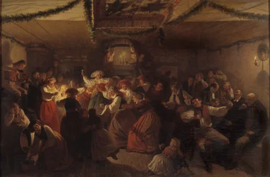 1857年、ヴィンガーケルでの結婚式。