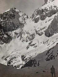 アルバム「Meine weltkriegs - Erinnerungen South-West Front (Carinthia, Italien, South Tyrol) (私の世界の戦争-南西戦線の思い出（カリンシア、イタリア、トレンティーノ・アルト・アディジェ）1915/03/1915-12/11/1918 - Josef Zohles Wien ": アルプスの兵隊（モノクロ写真