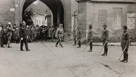 アルバム「Meine weltkriegs - Erinnerungen South-West Front (Carinthia, Italien, South Tyrol) (私の世界大戦 - 南西部戦線の記憶（カリンシア、イタリア、トレンティーノ・アルト・アディジェ）1915年3月31日-1918年11月19日 - Josef Zohles Wien ": Villachの兵士たち（モノクロ写真