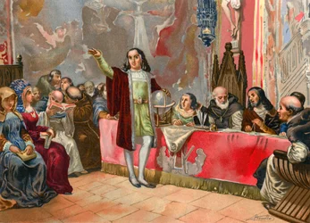 サラマンカのフンタの前のコロンバス