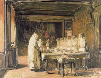 19世紀後半のホスピスドボーヌの優雅な優雅さの姉妹