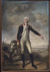 ボーズ・ジョセフ（1745-1826）によるジルベール・モティエ・ダ・フェイエット侯爵（1757-1834）の肖像。油彩・キャンバス、1785年頃。マウント・バーノン記念公園