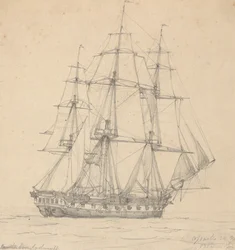 シングル フリゲート、スターン フォワード 1813