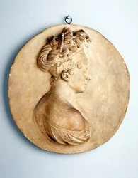 レカミエ夫人の円形レリーフ 1801-1802年頃 （テラコッタ製）