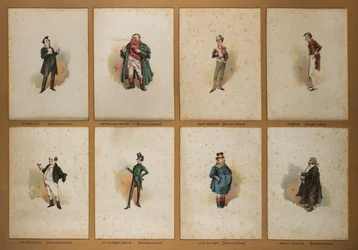 ディッケンズの8人のキャラクター（リトグラフ