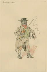 黒人の御者、1920年代頃