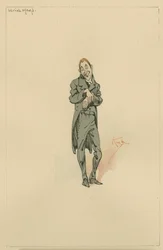 Uriah Heep、c.1920s（紙にトイレとペンとインク）