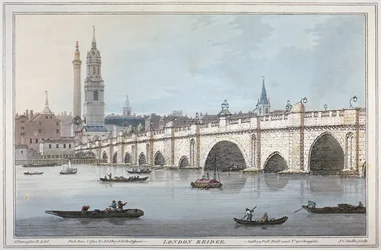 オールド・ロンドン・ブリッジ、1795年
