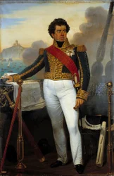 アルジェリア会議：「1834年から1843年まで海軍大臣を務めたヴィクトール・ガイ・デュペール男爵（1775年〜1846年）の胸像、1830年のアルジェ遠征で艦隊を指揮した当時の代表的な提督の小装束」Josの絵画