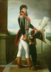 近衛隊大佐の制服を着たジョアシャン・ミュラ（1767-1815年）、1813年