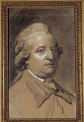 フランス王ルイ16世(1754-1793)の肖像 ジョセフ・デュクルー(1735-1802)によるチョークと木炭によるデッサン 18世紀 日0.49x0.3 m パリ、カルナヴァレ美術館