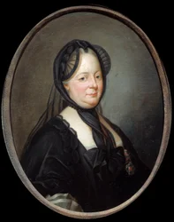 ハンガリーとボヘミアの皇后マリー・テレーズ・オブ・オーストリア（1717-1780）の肖像 ジョセフ・デュクルー（1735-1802）の絵画 18世紀 日。0,8x0,65 m - ハンガリーとボヘミアの皇后マリー・テレーズ・オブ・オーストリア（1717-1780）の肖像。絵画