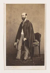 画家ボーダンの全身像 レコール・ダンヴェール。 肖像画の伝記 cartes de visite. コレクション・デュポン（シリーズタイトル）