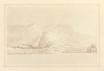 Lodore Cottage の岩と滝