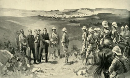 The Formal Surrender of Bloemfontein」（1900年）。