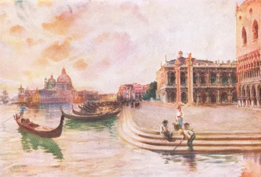 Hutchinsons Picturesque Europeのヴェネツィアのモロ、Hutchinson＆Son発行、1930年頃