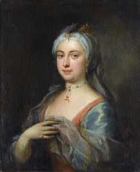 レディ・メアリー・ウォートリー・モンタグ（1689-1762）の肖像 par Highmore, Joseph (1692-1780), - 油彩・キャンバス, 76x61,5 - 個人蔵