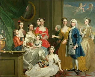 Eldred Lancelot-Leeの家族、1736年