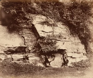 ファウンテンズ・アビー、エコー・ロック（1856年）（写真
