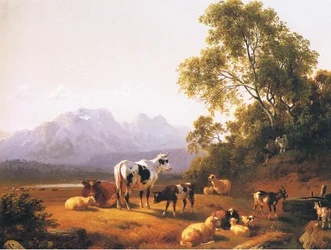 雑誌や本の出典不明のオランダの田園風景