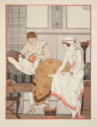 乳房を吸引する、「ヒポクラテスの作品」、1934年のイラスト