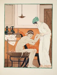 スチームバス、「ヒポクラテスの作品」、1934年のイラスト