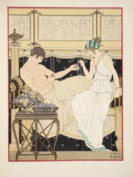 私たちはブドウとイチジクを最小限にとどめ、1934年の「ヒポクラテスの作品」のイラストを使用しました