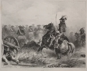 騎兵シーン、1836。