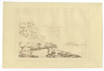 ヨークシャーの海岸（銅版画