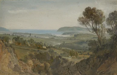1813年プリマスの遠景