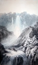 風景（水彩・ボディカラー・紙）