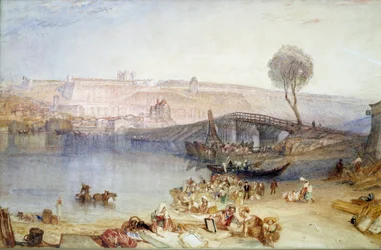 サン・ジェルマン・アン・レイの敷地と城の眺め。ジョセフ・マロード・ウィリアム・ターナー（1775-1851）の絵画