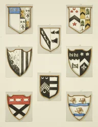 聖オーガスティン教会の紋章（水彩・紙