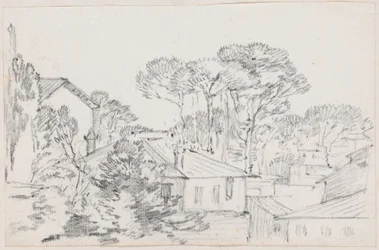 屋根と傘松